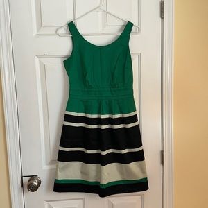 Black and Green Dress